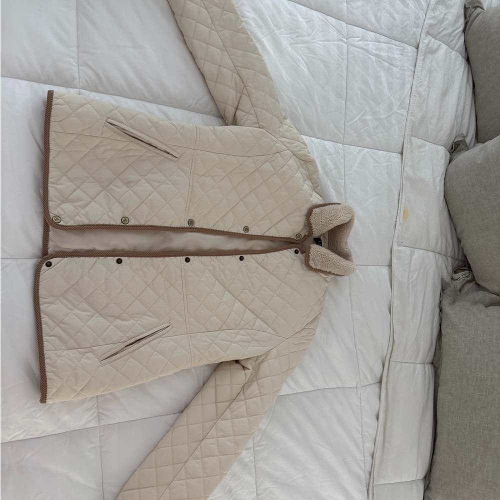 Ralph Lauren Cream Jacket with Brown Accents